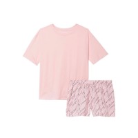 Бавовняна піжама Victoria's Secret Set Cotton Pink Print VS