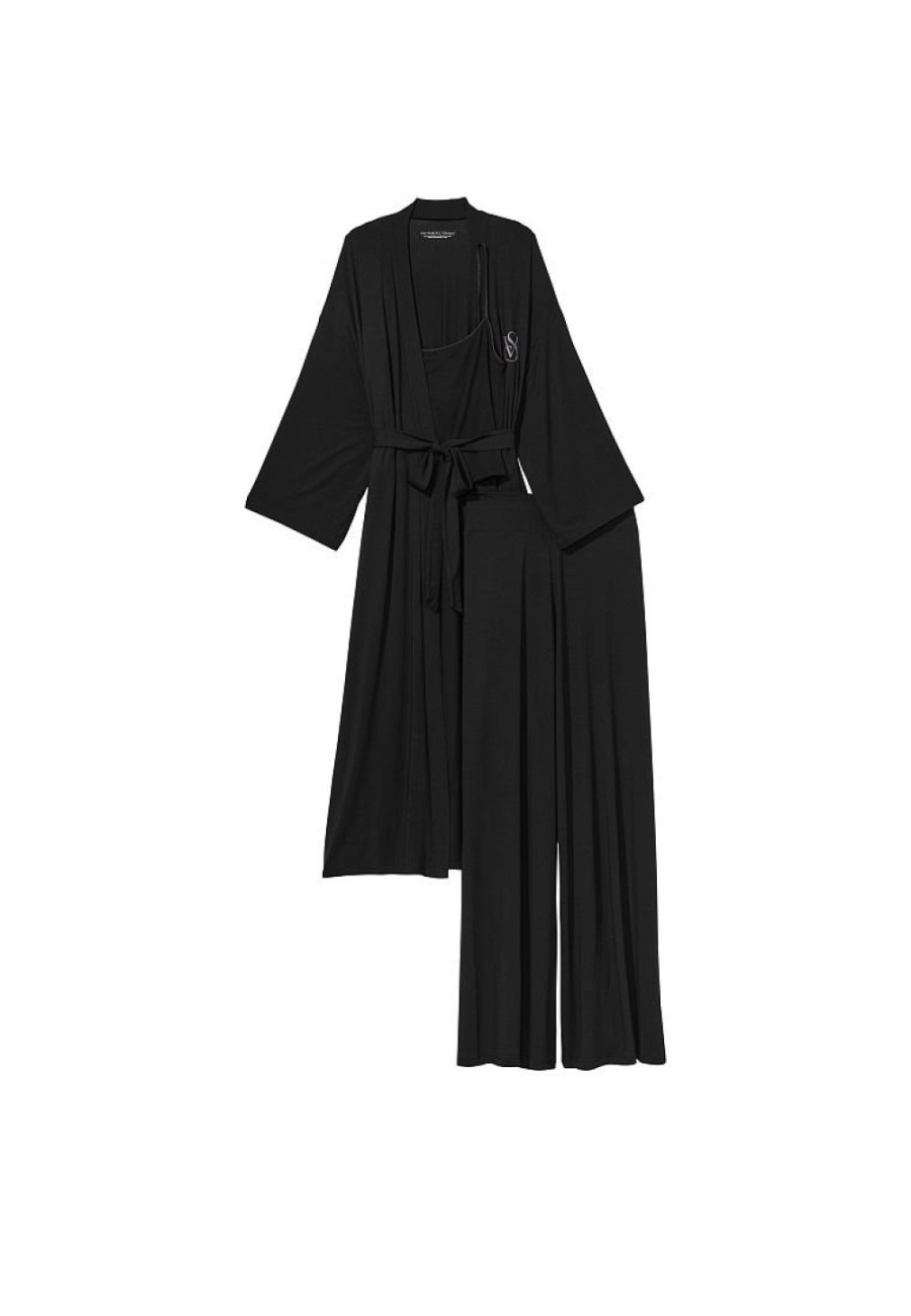 Піжама Модал Victoria's Secret 3-piece Modal Black