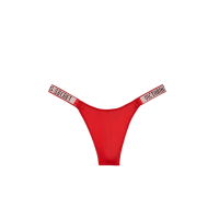 Трусики Victoria Secret Shine Strap Thong Panty Red