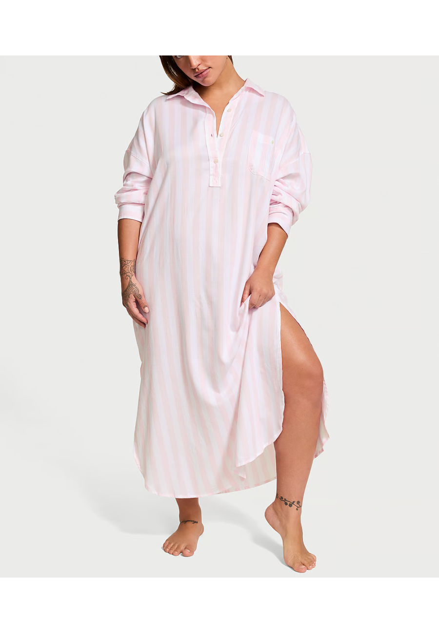 Рубашка для сна Modal-Cotton Sleep Tunic Pretty Blossom Stripes