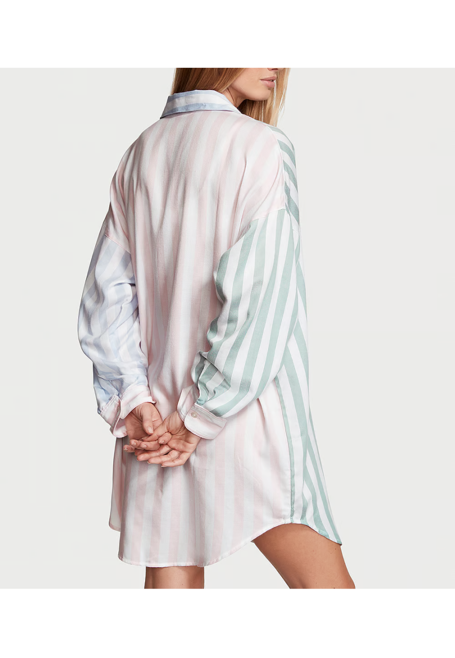 Сорочка для сну Modal-Cotton Sleepshirt Multicolor Stripes