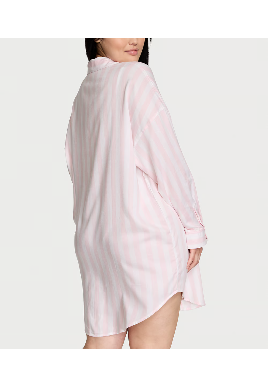 Рубашка для сна Modal-Cotton Sleepshirt Pretty Blossom Stripes