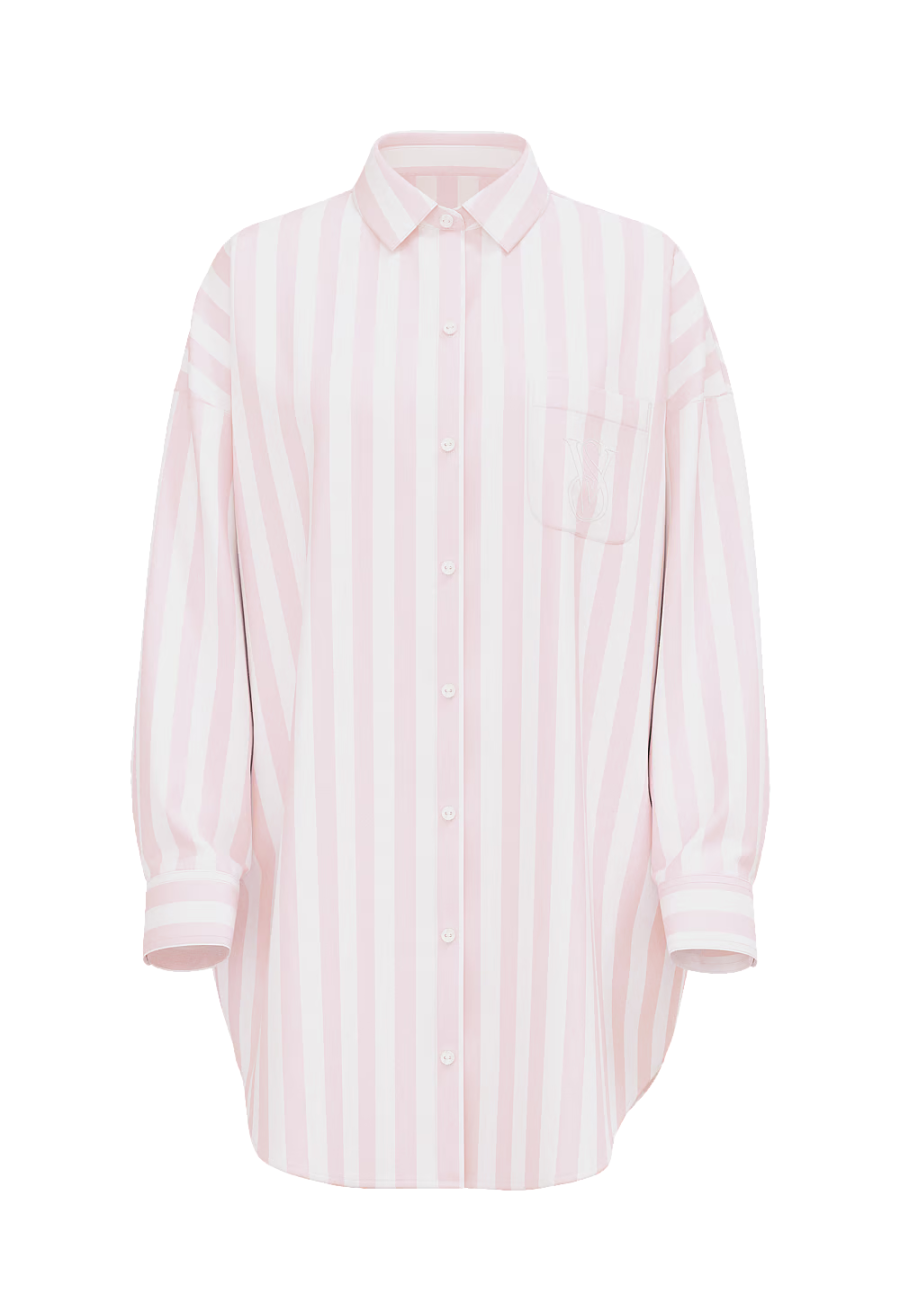 Рубашка для сна Modal-Cotton Sleepshirt Pretty Blossom Stripes