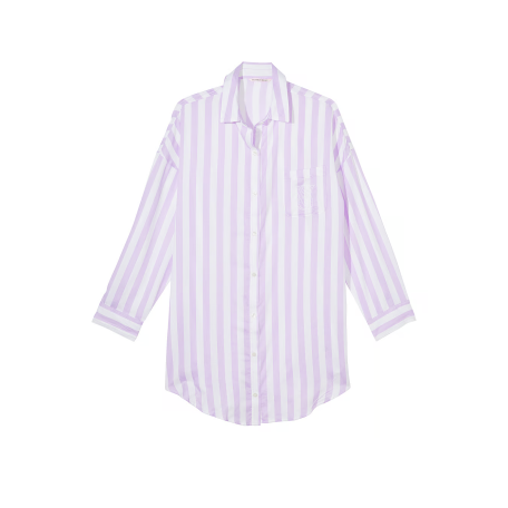 Сорочка для сну Modal-Cotton Sleepshirt Unicorn Purple Stripes