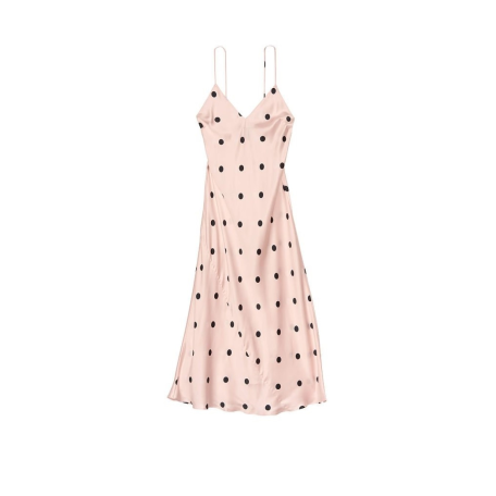 Пеньюар Silk Slip Dress Pink Dot