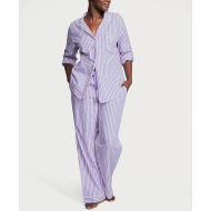 Пижама Cotton Long Pajama Set Denim Stripes