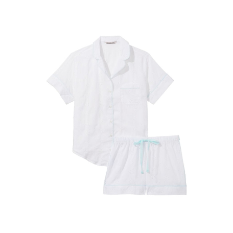 Пижама Cotton Short Pajama Set White