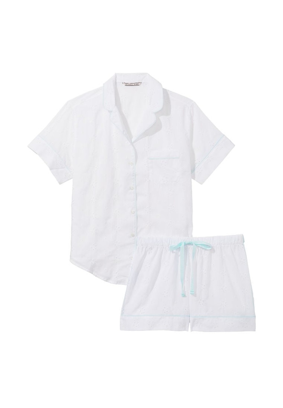 Пижама Cotton Short Pajama Set White