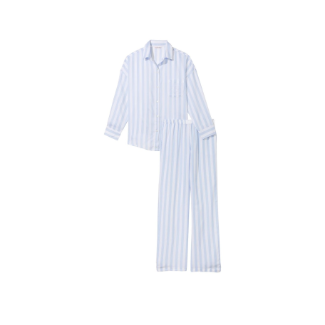 Пижама Cotton-Modal Long Pj Set Blue Crescent Stripe