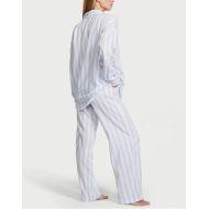 Піжама Cotton-Modal Long Pj Set Blue Crescent Stripe