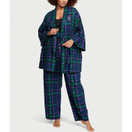 Пижама Flannel 3-Piece Long Pajama Set Plaid