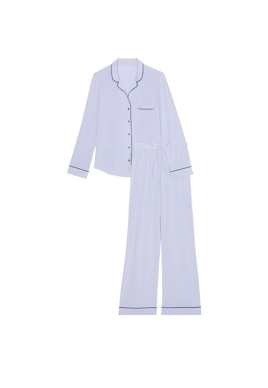 Піжама Modal Long Pajama Set Blue Crescent