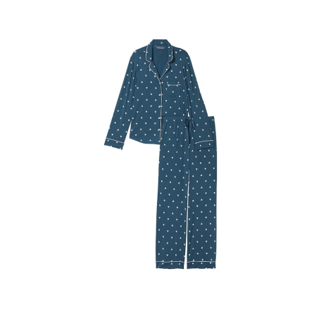 Пижама Modal Long Pajama Set Blue Heart