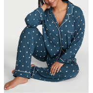 Пижама Modal Long Pajama Set Blue Heart