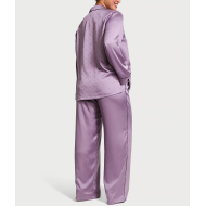 Пижама Satin Long Pajama Set Frozen Plum