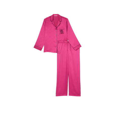 Пижама Satin Long Pajama Set Luscious Rose