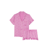 Пижама Satin Short Pajama Set Lilac Chiffon