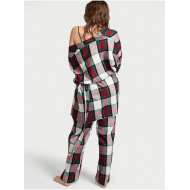 Піжама Flannel 3-Piece Set White Green Plaid