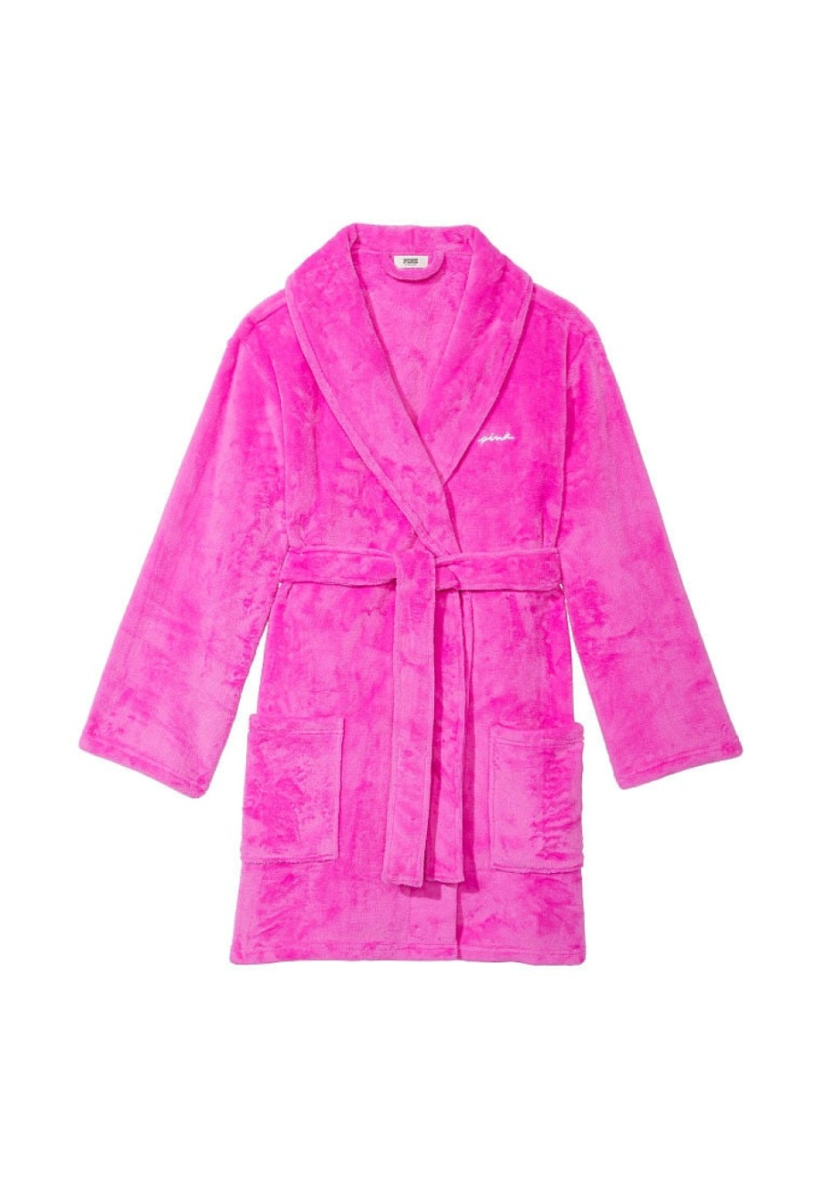 Халат Victoria’s Secret Short Cozy Robe Pink Berry