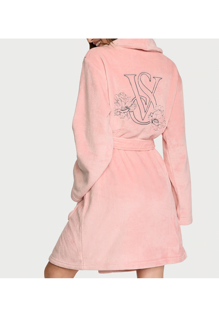 Халат Victoria’s Secret Short Cozy Robe Dusk Pink