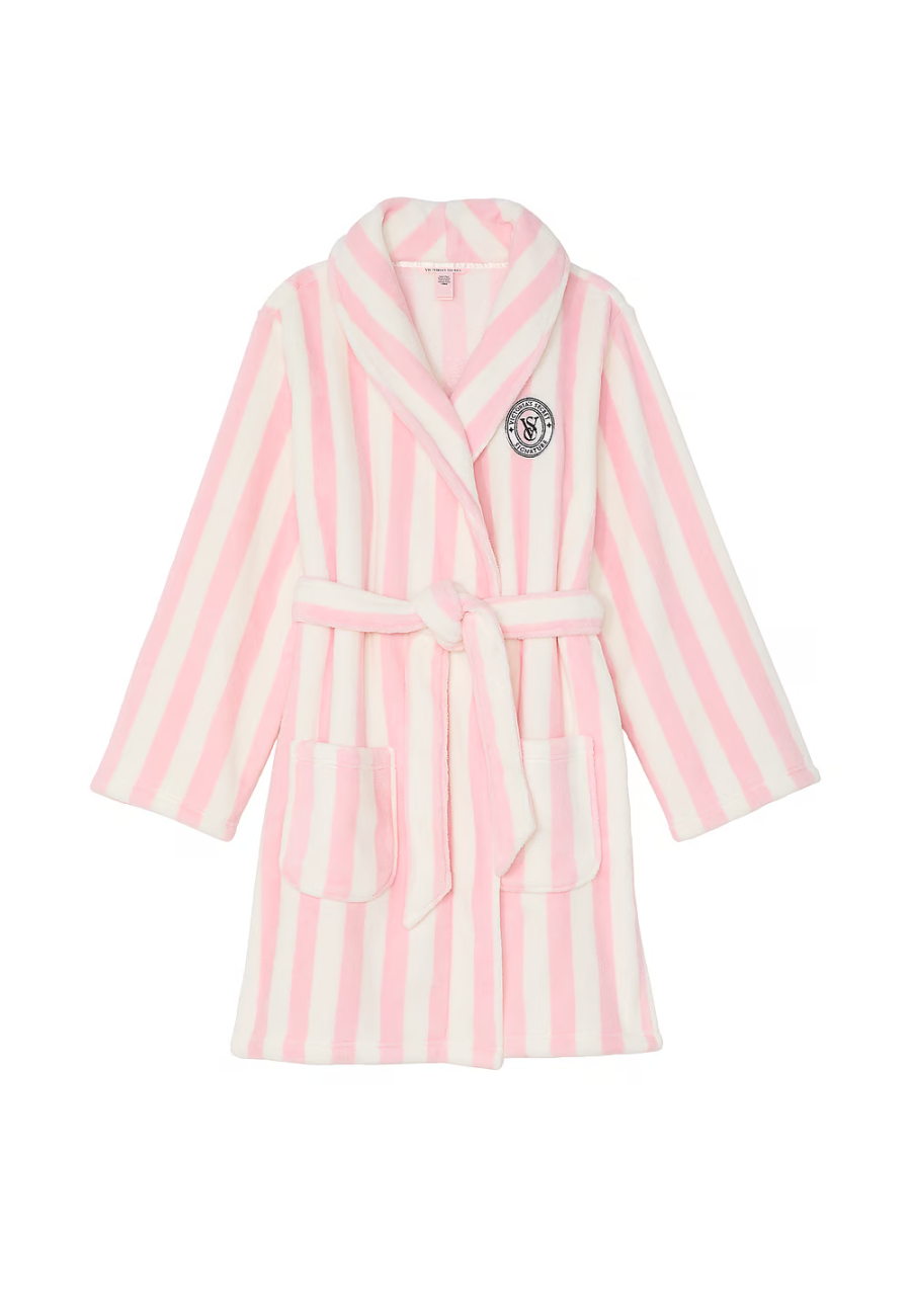 Халат Victoria’s Secret Short Cozy Robe Pretty Blossom Stripes