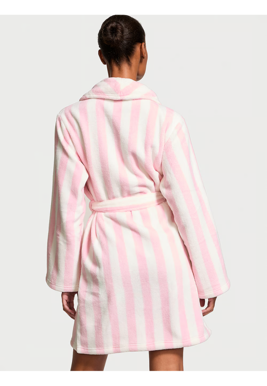 Халат Victoria’s Secret Short Cozy Robe Pretty Blossom Stripes