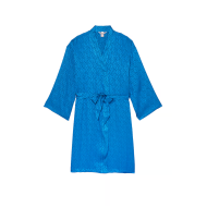 Халат Icon Satin Midi Robe Blue