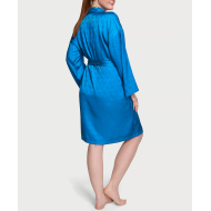 Халат Icon Satin Midi Robe Blue