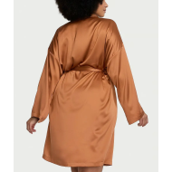 Халат Satin Midi Robe Caramel