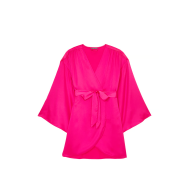 Халат Satin Short Robe Hot Pink