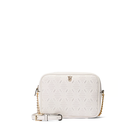 Сумка кросс-боди Crossbody Camera Bag White Perforated