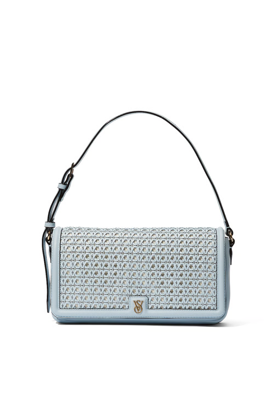 Сумка Baguette Shoulder Bag Blue Woven