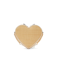 Сумка Heart Crossbody Bag Straw