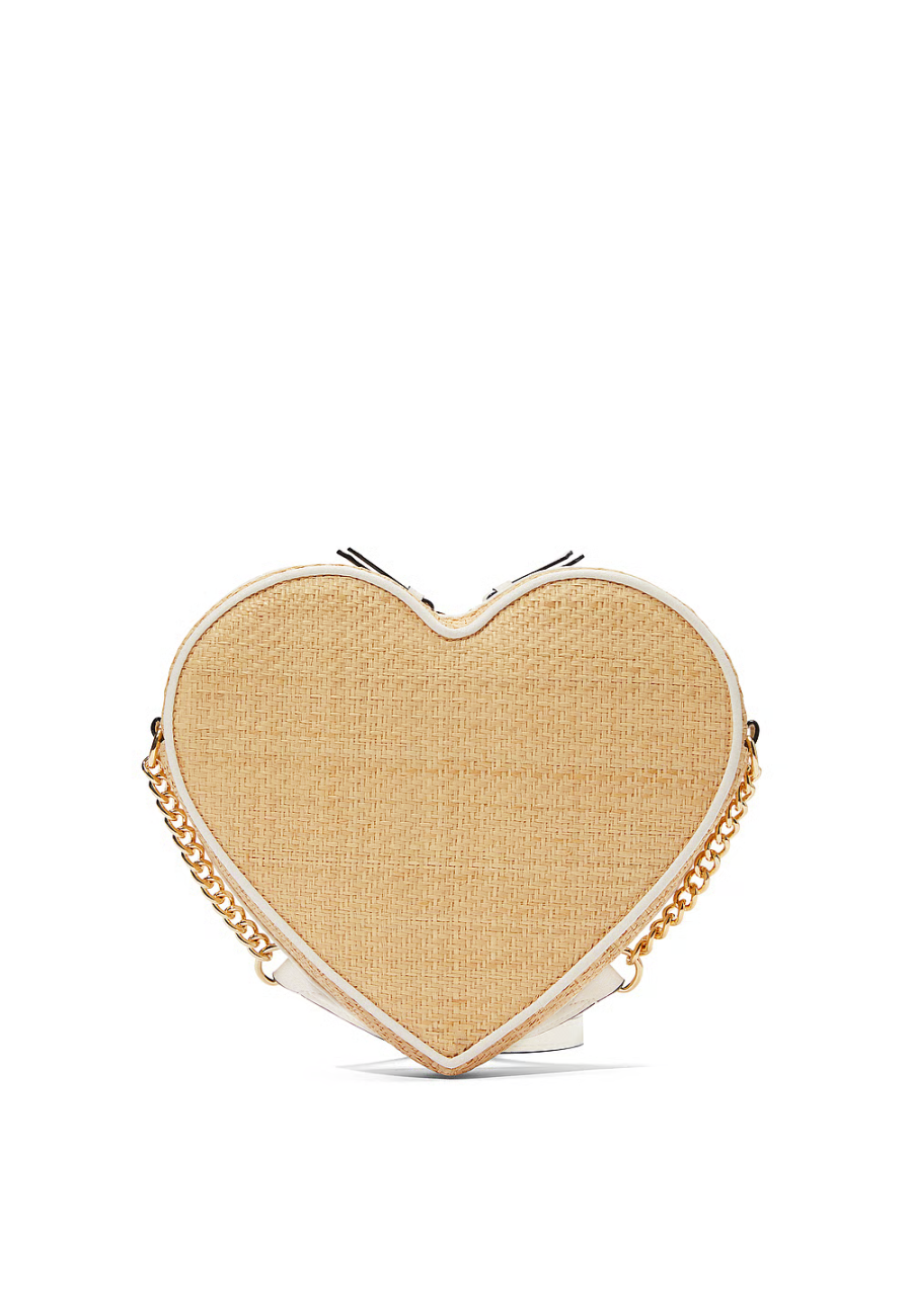 Сумка Heart Crossbody Bag Straw