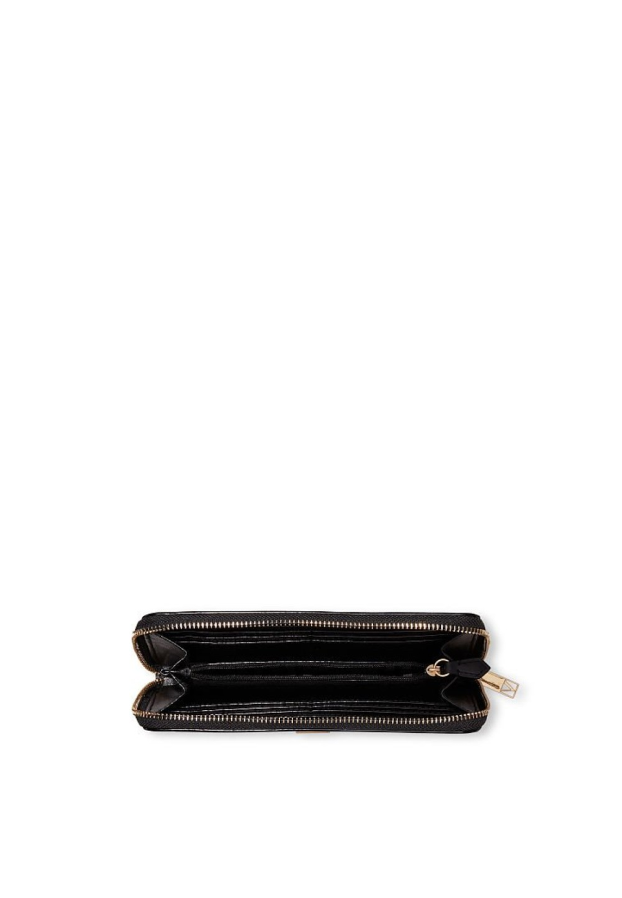 Гаманець Logo Zip Wallet Black & Gold dot