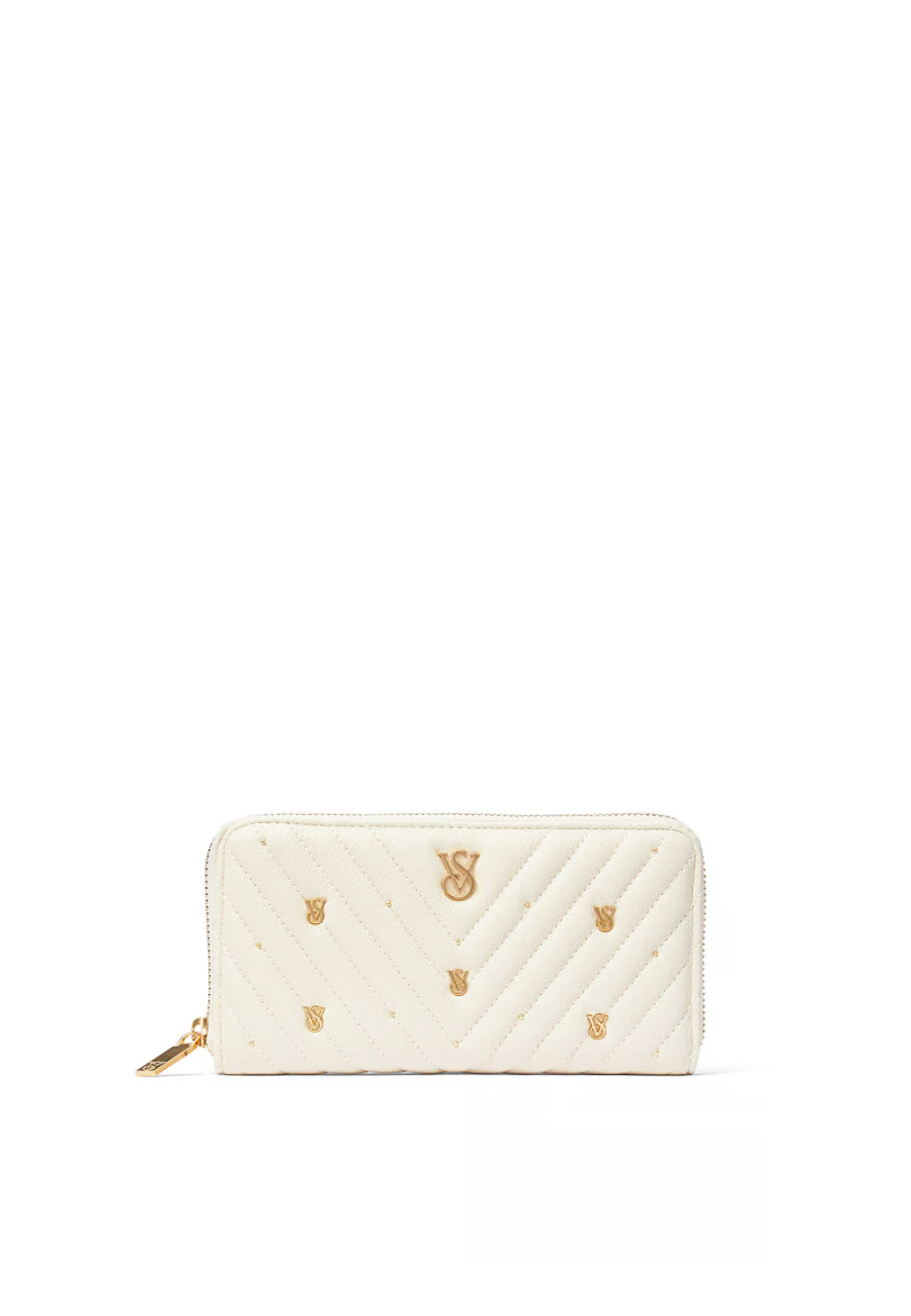 Кошелек Large Wallet with Zip Biscotti Stud