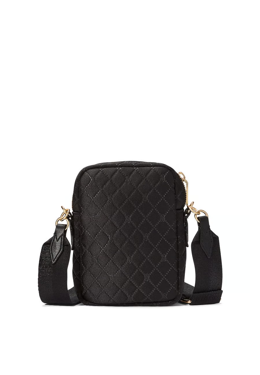 Сумка Phone Crossbody Bag Black Satin