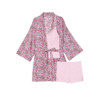 Пижама Victoria's Secret 3-piece Set Cotton Pink