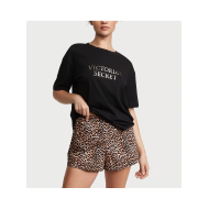 Бавовняна піжама Victoria's Secret Tee-Jama Set Leopard