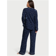Пижама Modal Long Pajama Set Tranquil Blue Moon & Stars