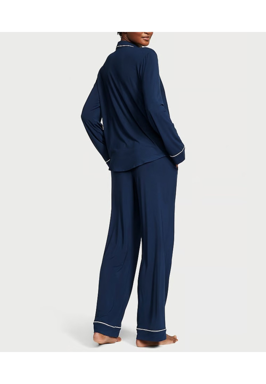 Піжама Мода Victoria's Secret Modal Long Pajama Set Logo LaLa