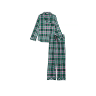 Пижама Flannel Long Pajama Set Green Pop