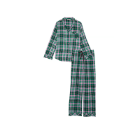 Піжама Flannel Long Pajama Set Green Pop