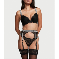 Пояс VERY SEXY SHINE STRAP GARTER BELT BLACK LACE