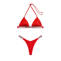 Купальник Triangle Shine Strap Swim Top & Thong Lipstick