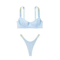 Купальник Wicked Bikini Top Shine Strap Purity Blue