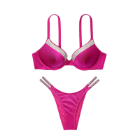 Купальник Shine-Trim Push-Up Bikini Top Set Berry Blush