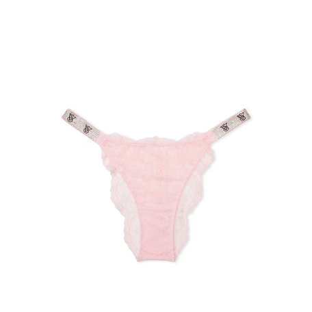 Трусики Shine Strap Lace Brazilian Panty Blossom Pink