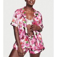 Сатинова піжама Victoria's Secret Set Satin Flower Print