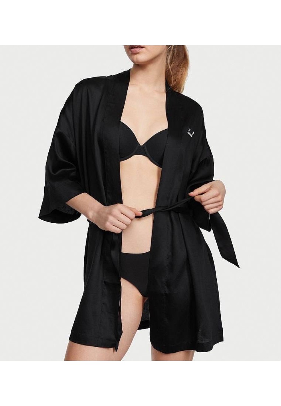 Халат Victoria's Secret Tencel Black Robe